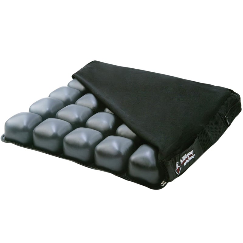 ROHO MOSAIC Cushion Standard Inflatable Seat Cushion for Office Chair Wheelchair Cars Home Living Back Pain Support Adjustable Cushion with Stretchable Cover NonSkid Bottom 16 x 16